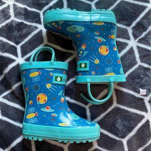 Oakiwear kids rubber rain boots 5 outer space